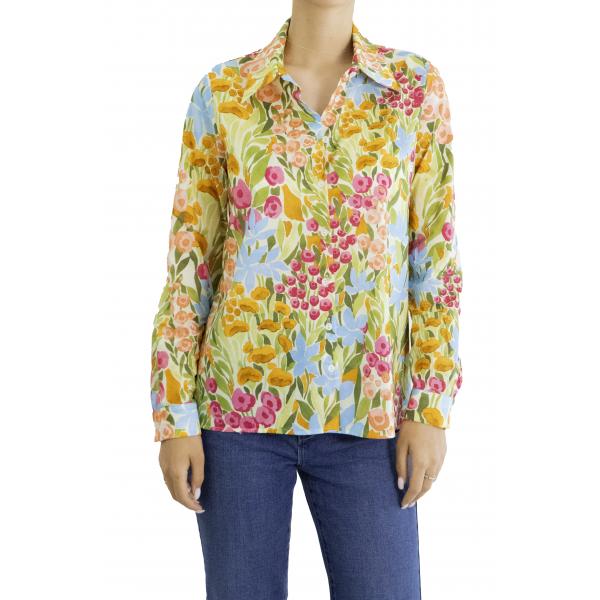 Camicia fantasia in cotone 